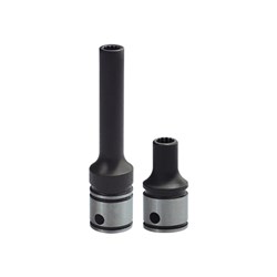 12mm x 1/4in Drive 12 Point Socket  Dual Action