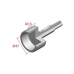 80 x 200mm 30mm Hex Shank Star Picket Driver