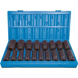 18 Pieces 3/4 Drive 6-Point Imperial Deep Socket Set