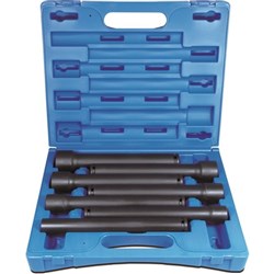7 Pieces 1/2 Drive 6-Point Metric Extra Long Tube Socket Set