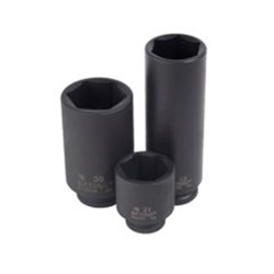 7mm 1/2" Drive 6-Point Metric Standard Impact Socket