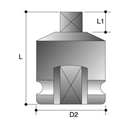 15mm 1/2"" Drive 4-Point Male Square Impact Socket
