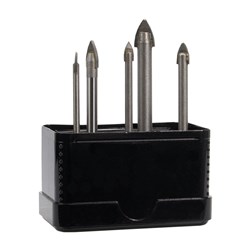 5 Piece Spearpoint Drill Set - 4mm, 5mm, 6mm, 8mm & 10mm