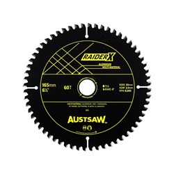 Austsaw RaiderX Aluminium Multi Material Blade | 165mm x 20 x 60T