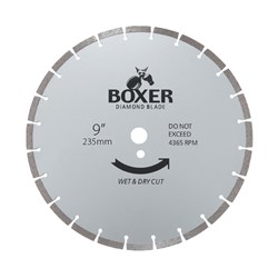 Austsaw/Boxer - 235mm (9in) Diamond Blade Boxer Segmented - 25/22.2mm Bore - Segmented