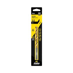 9mm Jobber Drill Bit Carded - Gold Series