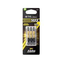 ThunderMax TX15 x 50mm Impact Power Bit Carded | 3 Pack