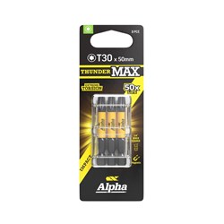 ThunderMax TX30 x 50mm Impact Power Bit Carded | 3 Pack
