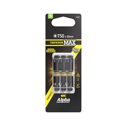ThunderMax TX50 x 50mm Impact Power Bit Carded | 3 Pack