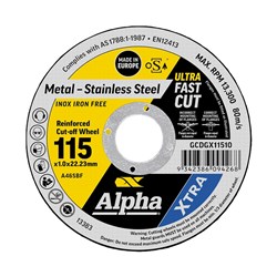 XTRA Cutting Disc 115 x 1.0mm | Bulk