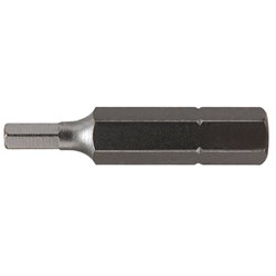 Hex 2.5mm x 25mm Tamper Proof Insert Bit