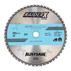 Austsaw RaiderX Metal Blade 305mm x 25.4 x 54T