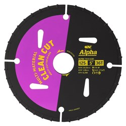 Alpha 125mm TCT Multi Cutter Blade 36T - 22mm Bore