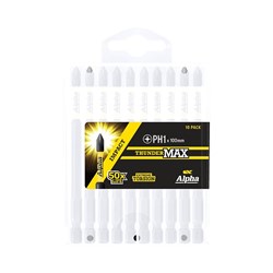 ThunderMax PH1 x 100mm Impact Power Bit Handipack (x10)