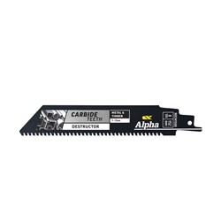 Alpha Carbide Teeth TCT Destructor Metal & Timber Recip Blade | 8 TPI - 152mm