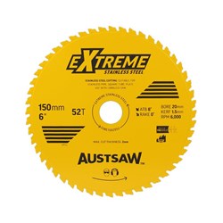 Austsaw Extreme Stainless Steel Blade | 150mm x 20 x 52T