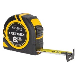 Sterling Ultimax Tape Measure 8m/26ft x 25mm Met/Imp