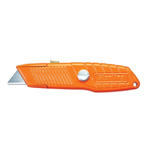 Orange Ultra-Grip Safety Knife   Thumlock