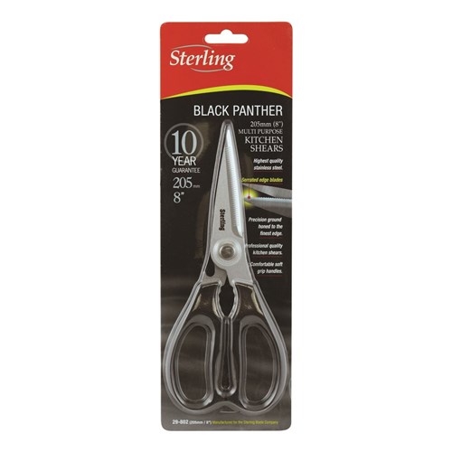 205mm Black Panther Kitchen Scissors