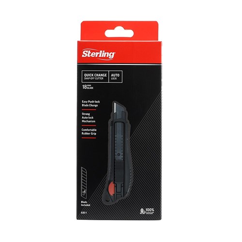 Sterling Quick Change Snap-Off Auto-lock 18mm Cutter