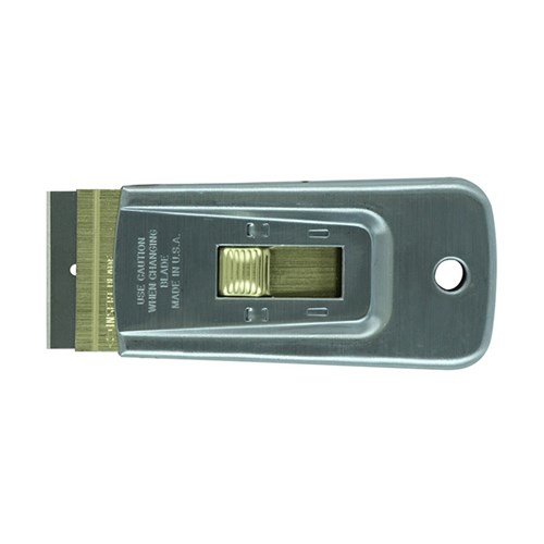 Metal Heavy Duty Scraper with Brass Button
