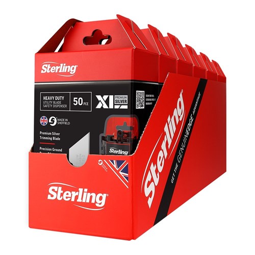 XL Premium Silver Heavy Duty Blade Dispenser (x50)