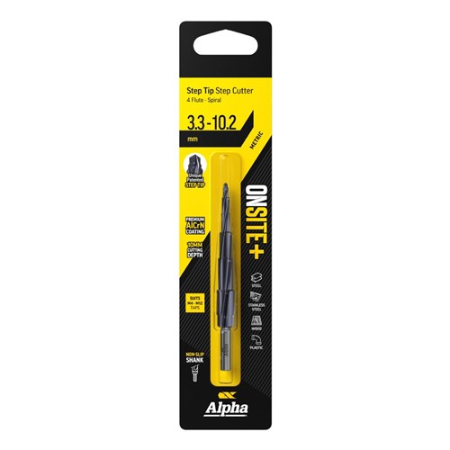 3.3 - 10.2mm (M4-M12) | Onsite Plus Step Tip Step Cutter