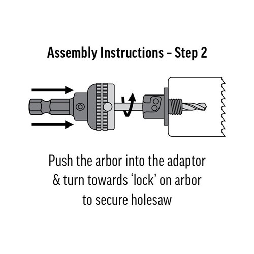 Alpha Pro Lock Quick Change Holesaw Arbor Kit