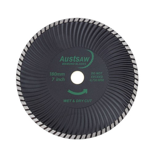 Austsaw - 185mm (7in) Diamond Blade Super Turbo Wave - 22.2/20mm Bore - Super Turbo