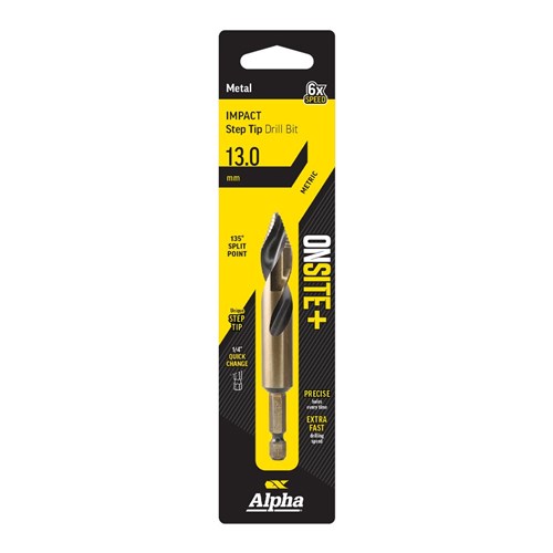 13.0mm | Onsite Plus Impact Step Tip Drill Bit