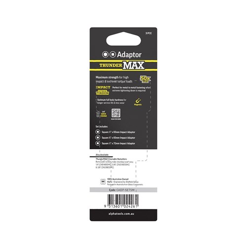 ThunderMax Adaptor Set 1/4in to 1/4in -  3/8in - 1/2in | 3 Pack