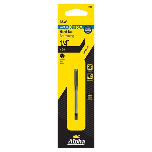 Carbon Xtra Tap BSW Bott.-1/4x20 carded