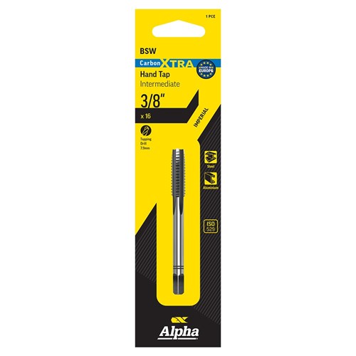 Carbon Xtra Tap BSW Inter-3/8x16 carded