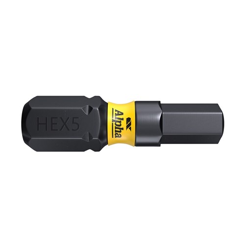 ThunderMax HEX5 x 25mm Impact Insert Bit Carded | 5 Pack