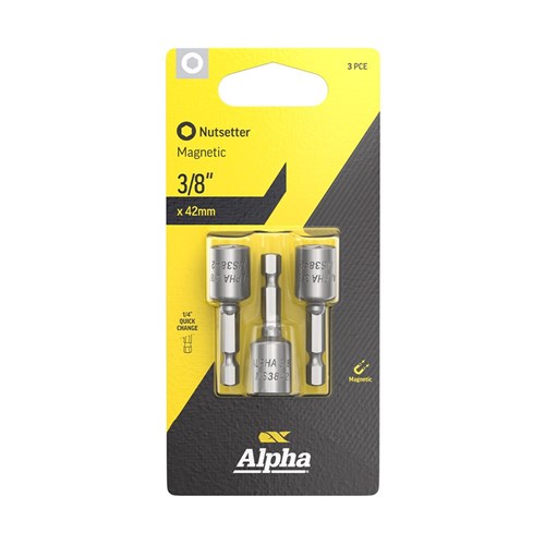 Nutsetter 3/8in x 42mm Magnetic Carded | 3 Pack