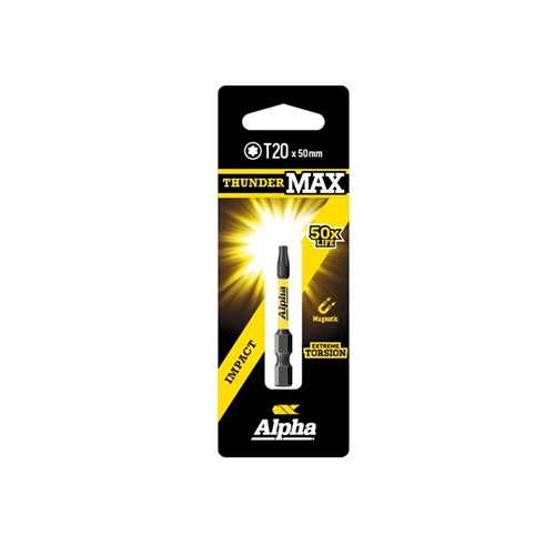 ThunderMax TX20 x 50mm Impact Power Bit Carded