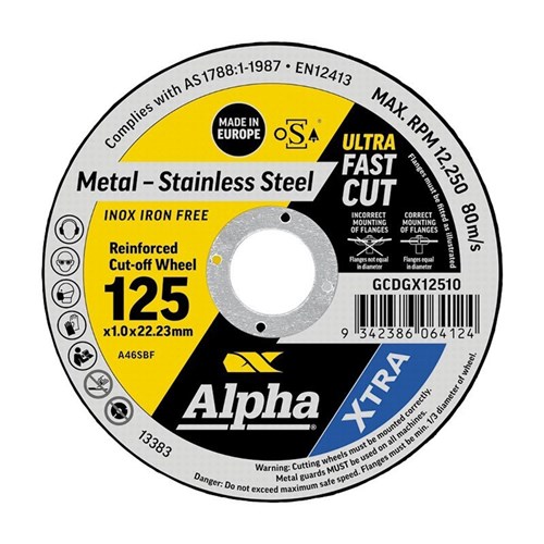 XTRA Cutting Disc 125 x 1.0mm 100 Pack Tub | Bonus Free Snips