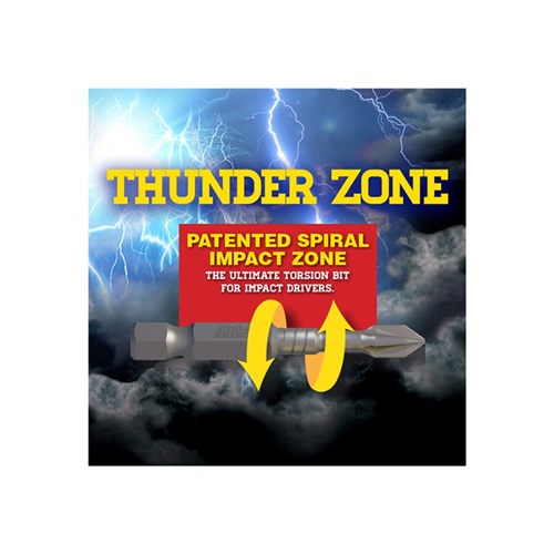 Thunderzone Impact Magnetic Bit Holder Quick Release Impact 1/4in x 75mm