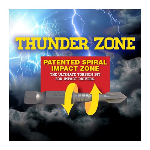 Thunderzone PH1 x 100mm Impact Power Bit- Handipack (x10)