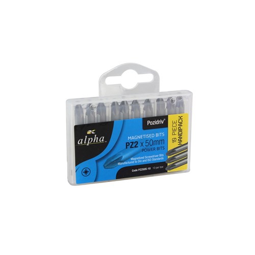 Pozi PZ2 x 50mm Power Bit - Handipack (x10)