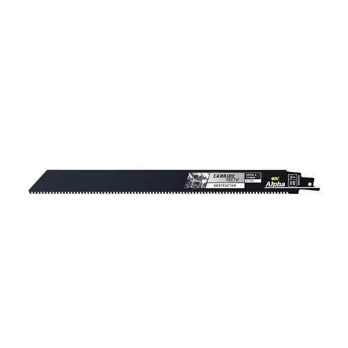 Alpha Carbide Teeth TCT Destructor Metal & Timber Recip Blade | 8 TPI - 304mm