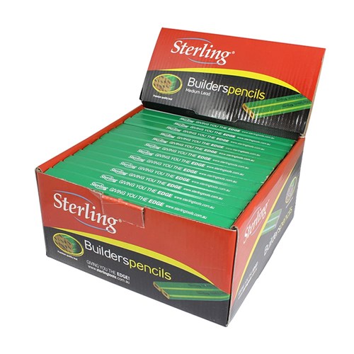 Sterling Builders Pencil - Green Hard Lead
