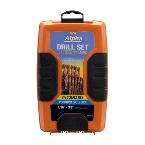 21 Piece | Alpha Cobalt Imperial Tuffbox Drill Set