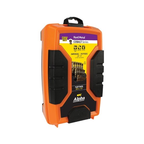 29 Piece | Alpha Cobalt Imperial Tuffbox Drill Set